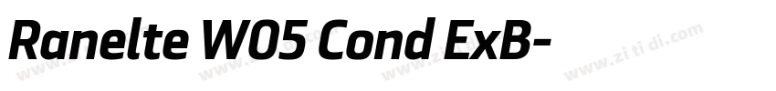 Ranelte W05 Cond ExB字体转换